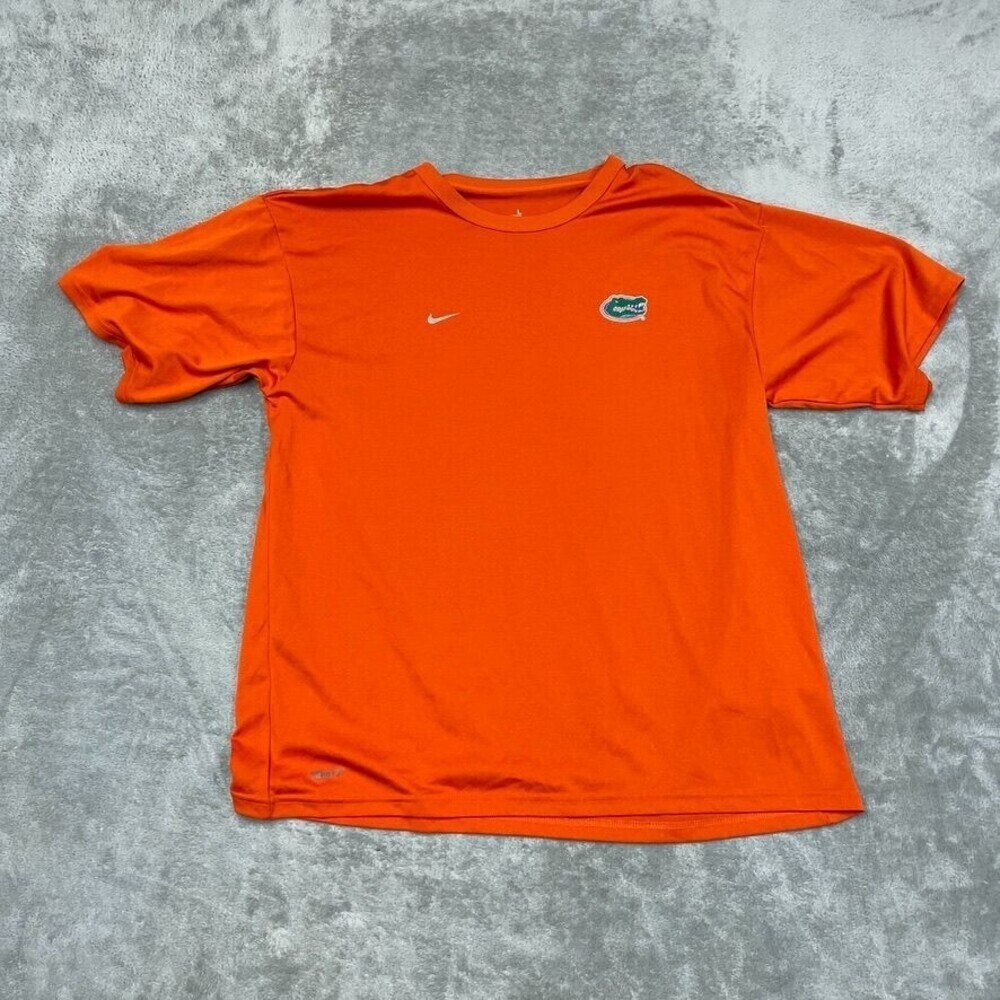 Nike FitDry Gators Team Shirt Orange Size L Official Team Gear a1173